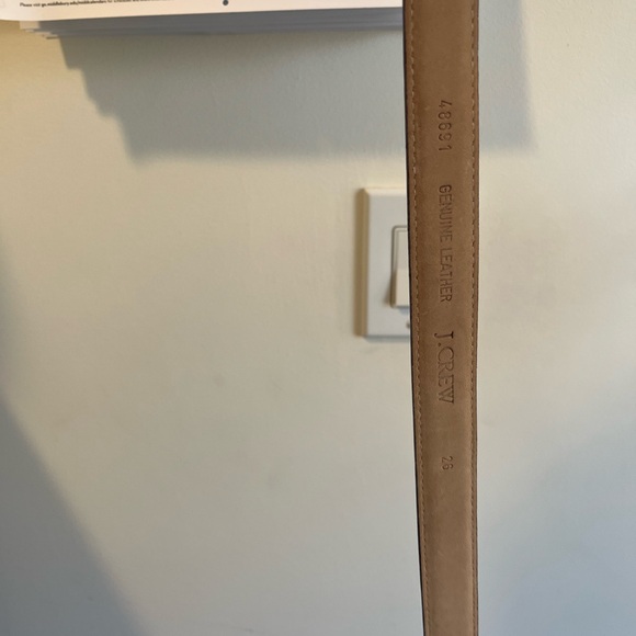 Vintage J Crew Burgundy Suede Leather Belt with Covered Buckle - Picture 5 of 6